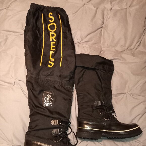 Vintage Kaufman Sorel AVENGER deep snow hip boots UK 9/US 10 narrow